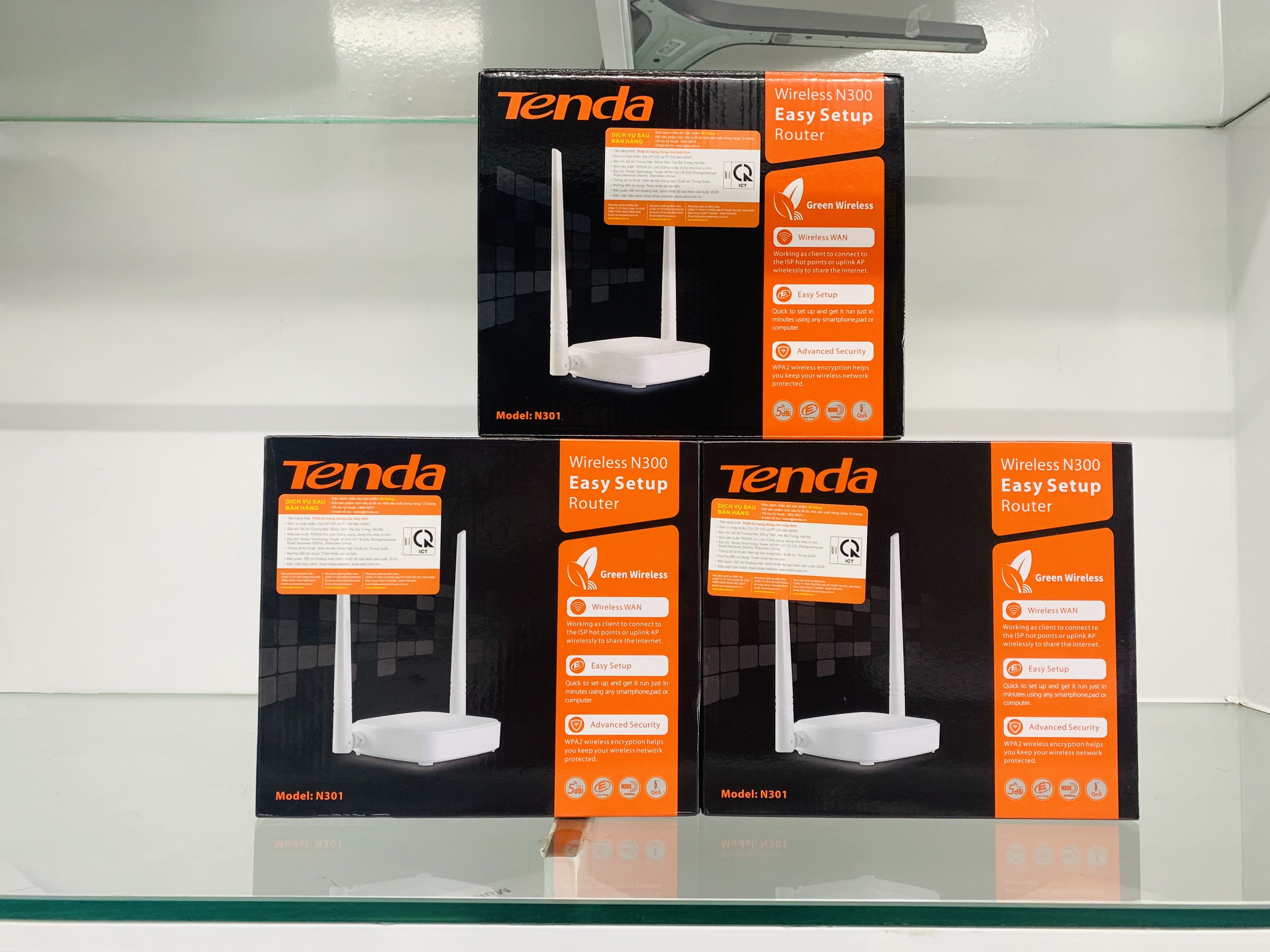 Bộ phát wifi Tenda N301 N300Mbps-Hàng chính hãng