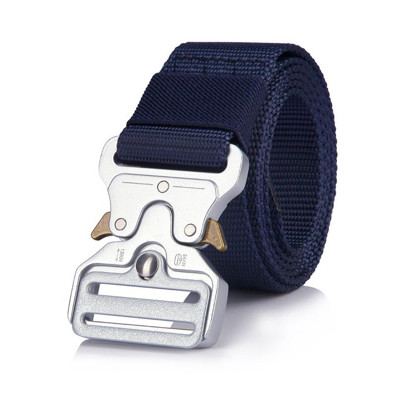 Đai Quân Sự Chiến Thuật Quân Đội Chiến Đấu Nylon Thắt Lưng Khóa Kim Loại Thiết Bị Huấn Luyện Hạng Nặng Mang Theo Đai Có Thể Điều Chỉnh Color: Army green