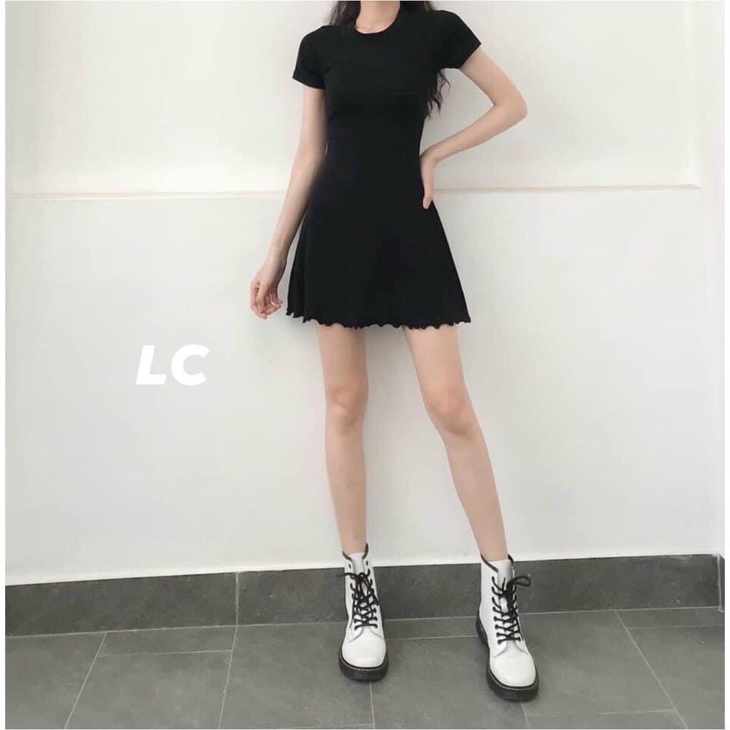 Váy body đuôi nhún siêu xinh co giãn 4 chiều