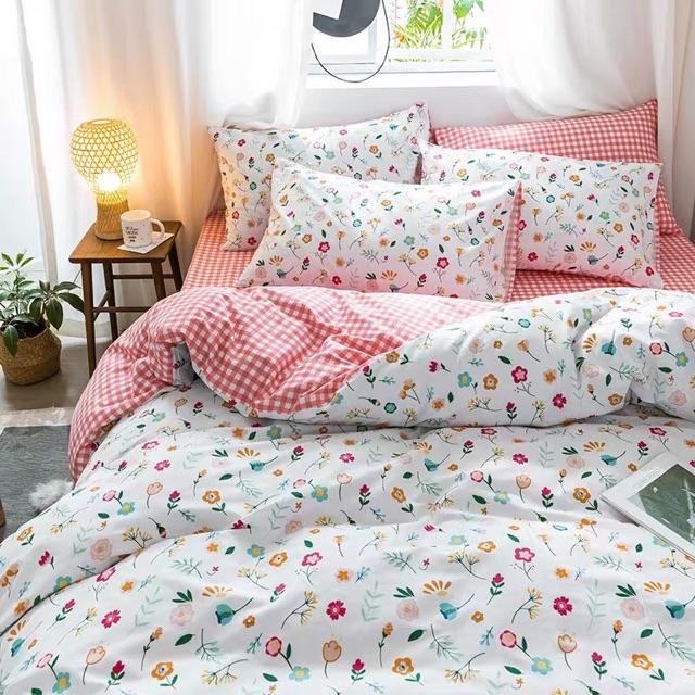 Bộ Chăn Ga Gối Cotton Living Hàng Nhập Khẩu Cao Cấp 4 Món 100% cotton Siêu Đáng Yêu