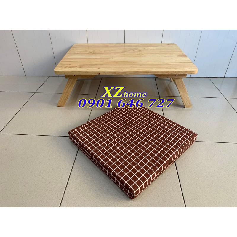 Bàn Trà Gỗ Chân Thang Ngồi Bệt 60x40x26cm