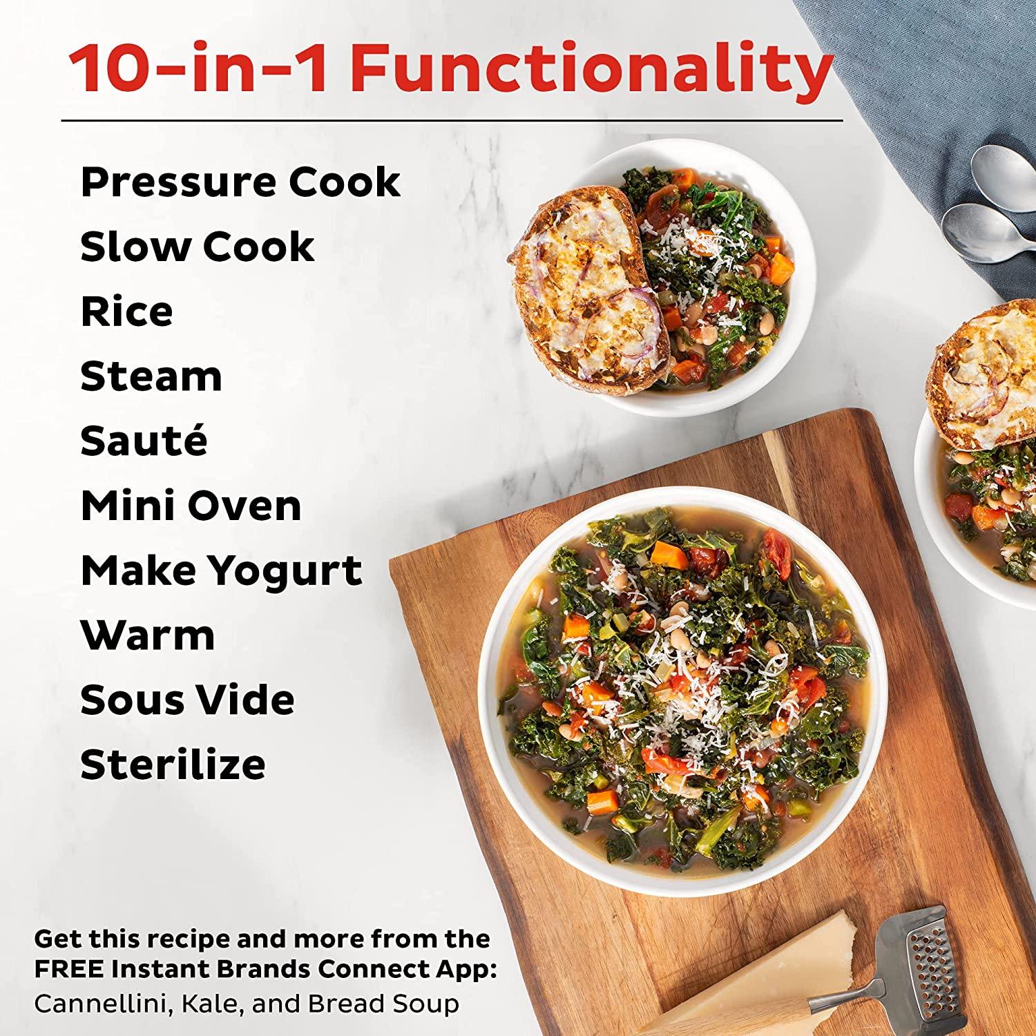 Nồi Áp Suất Đa Năng Instant Pot Pro 10in1 PRO, Dung Tích 5,7 LÍT, Công Suất 1.400W, 48 Chế Độ Nấu, Nhập Đức