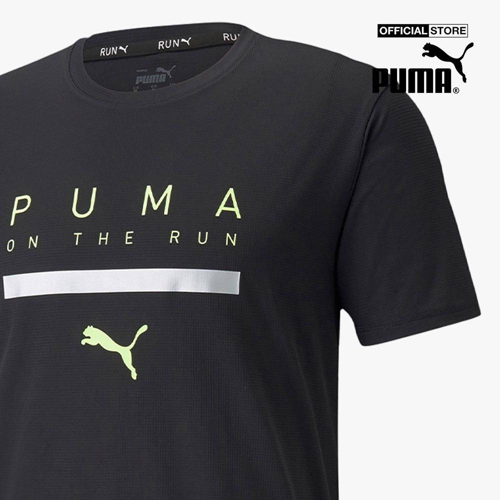 PUMA - Áo thun nam cổ tròn tay ngắn Run Logo SS 520855