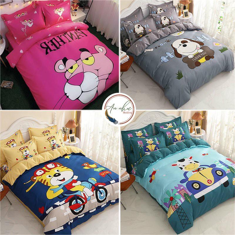 Bộ vỏ chăn ga gối Cotton tina An Như Bedding