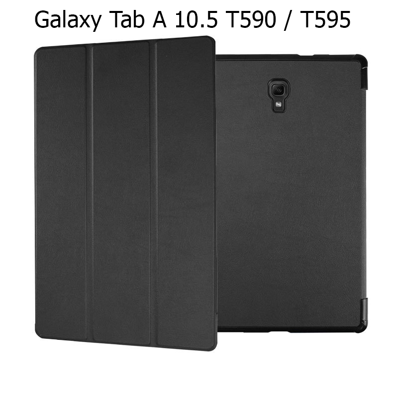 Bao Da Cover Cho Máy Tính Bảng Samsung Galaxy Tab A 10.5 T590 / T595 Hỗ Trợ Smart Cover