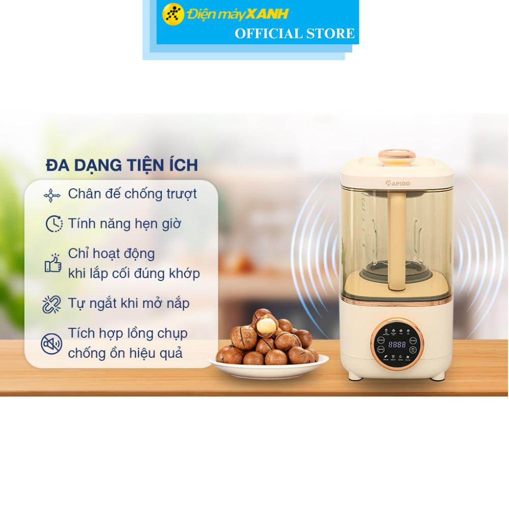 Máy làm sữa hạt Rapido RHB-600D - Hàng Chính Hãng
