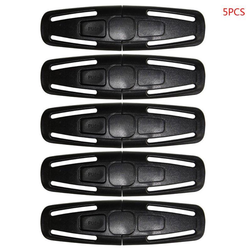 Bộ 5 Xe Ô Tô An Toàn Dây Đeo Thắt Lưng Dây Nịt Ngực Kẹp Khóa Khóa Nylon Chốt Dây Cho Bé Trẻ Em