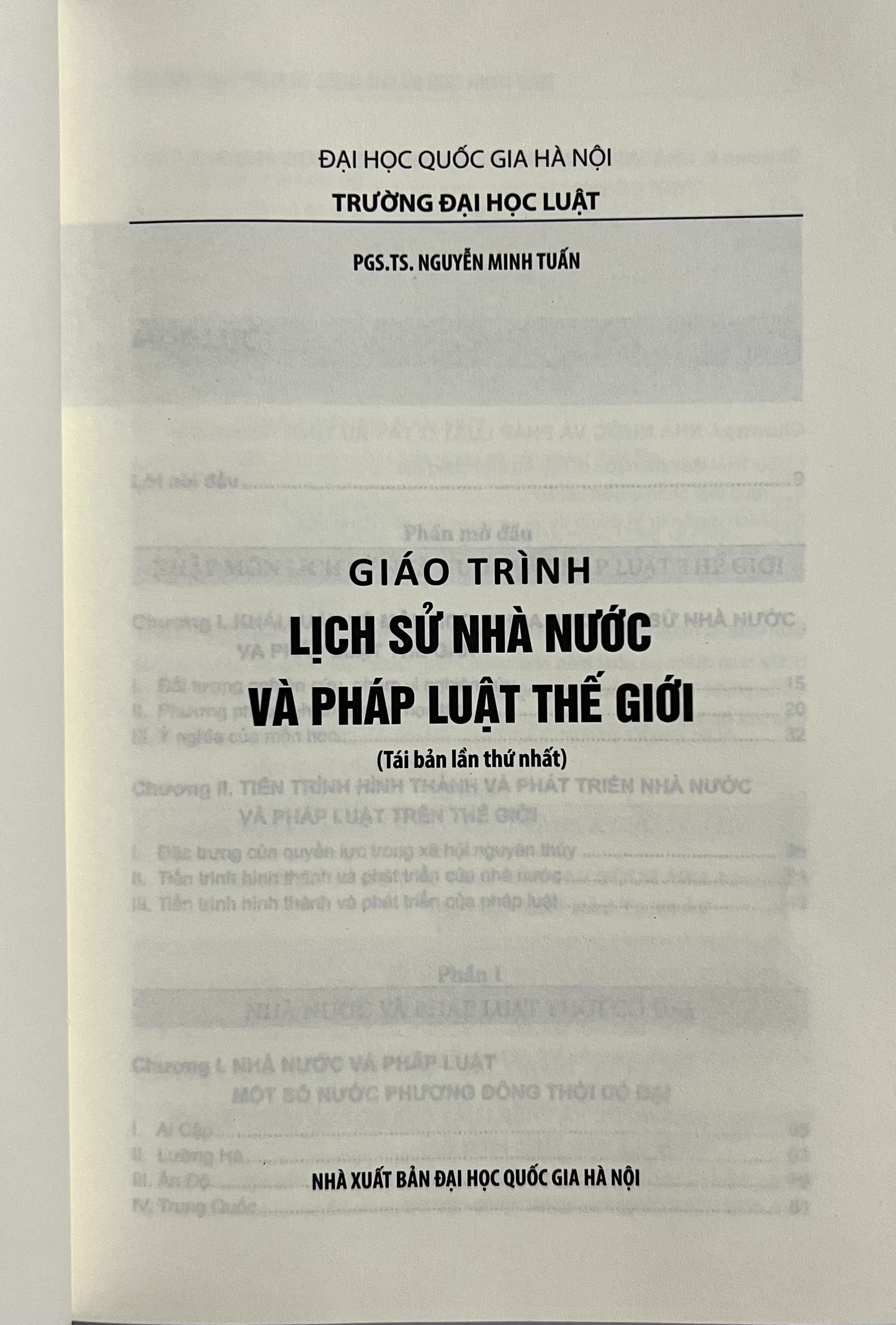 Sách Giáo Trình Lịch Sử Nhà Nước Và Pháp Luật Thế Giới