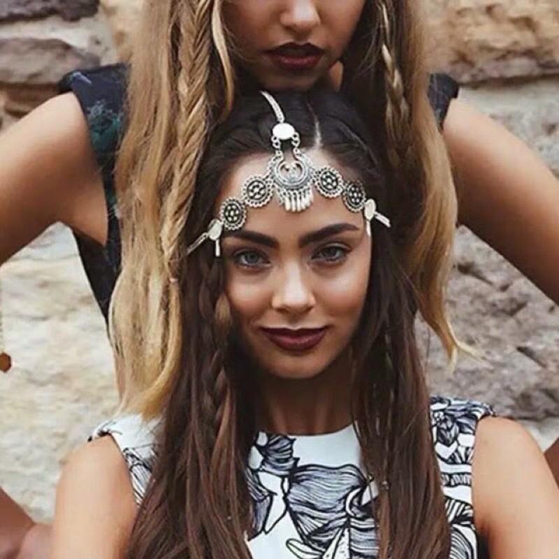 Bờm tóc bohemian - Vòng đội đầu head chain boho style