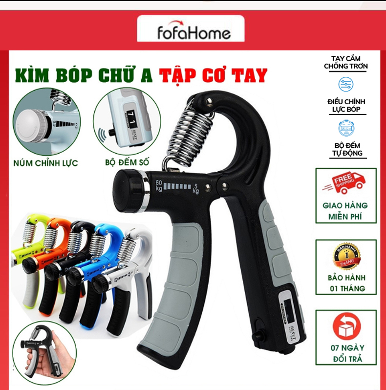 Kìm Bóp Tay, Kìm Tập Cơ Tay, Dụng Cụ Tập Gym Tại Nhà Điều Chỉnh Lực Có Đếm Số Kìm Bóp Tay Kìm Tập Cơ Tay Dụng Cụ Tập Gym Tại Nhà Điều Chỉnh Lực Có Đếm Số Tự Động