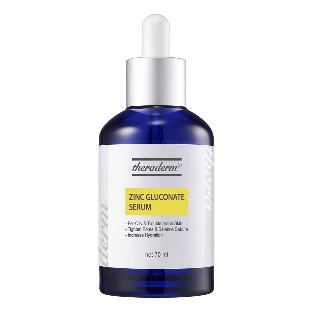 Serum Theraderm Zinc Gluconate 70ml - dưỡng ẩm, kiềm dầu cho da dầu mụn