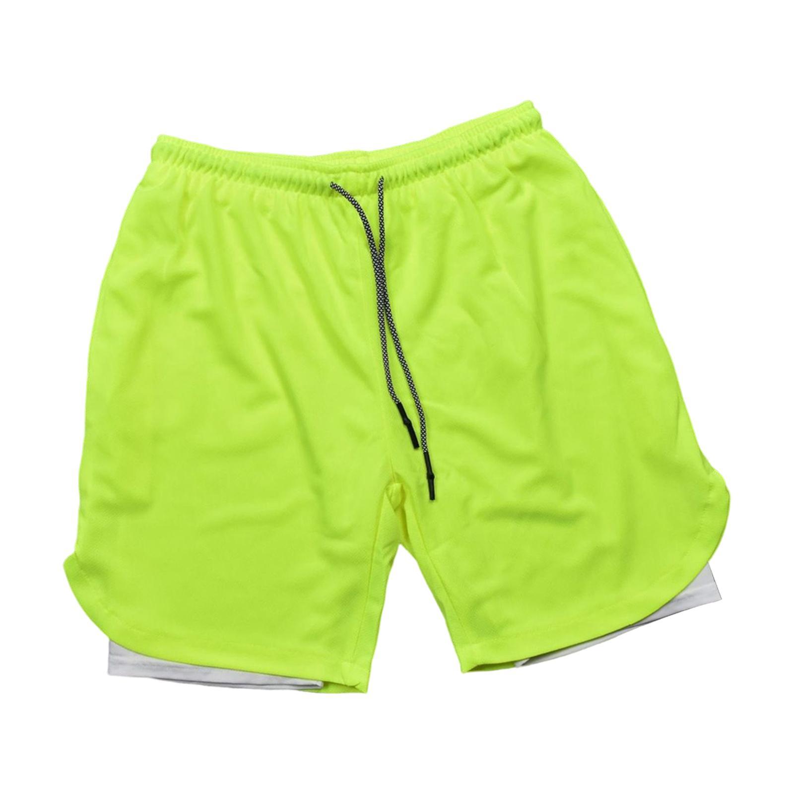 Men' in 1 Running Shorts Summer Sports Shorts for Yoga Sports Training