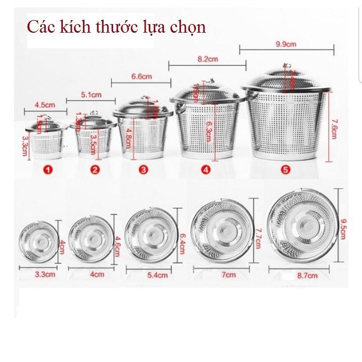 Lọc Trà Inox 304 Hình Trụ Siêu Cao Câp