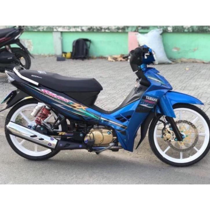 Tem xe sirius xanh đen