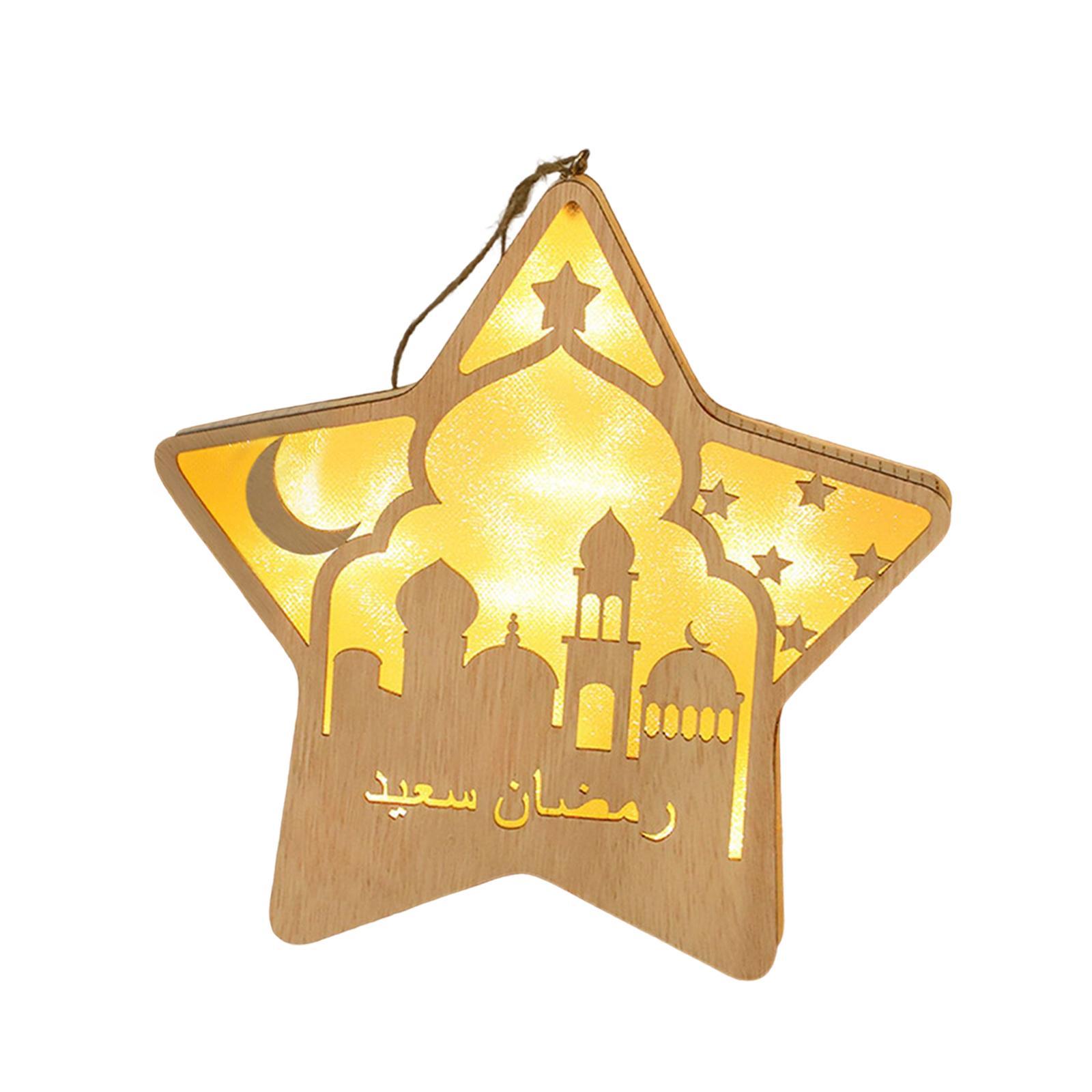 Ramadan Eid Mubarak Lights Decoration Night Light for Indoor Party Bedroom