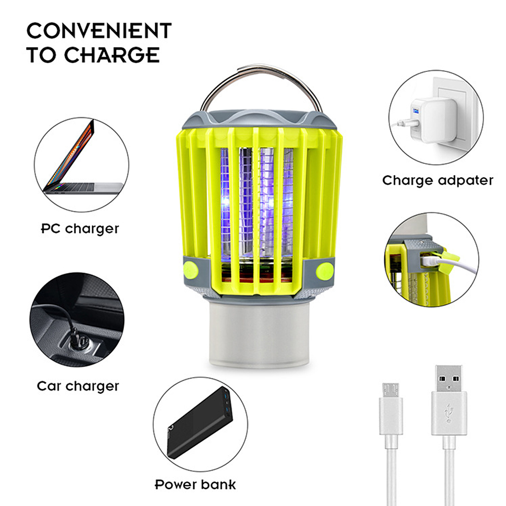 Đèn Cắm Trại Đa Năng 3 Trong 1 Chống Nước IP67 Có Thể Sạc Lại