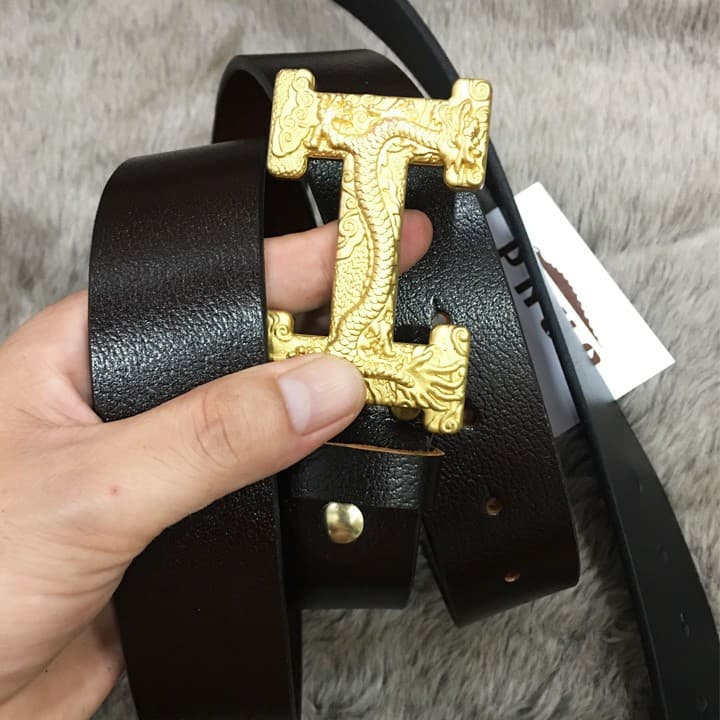 Thắt lưng da bò khóa đồng đúc khối cao cấp