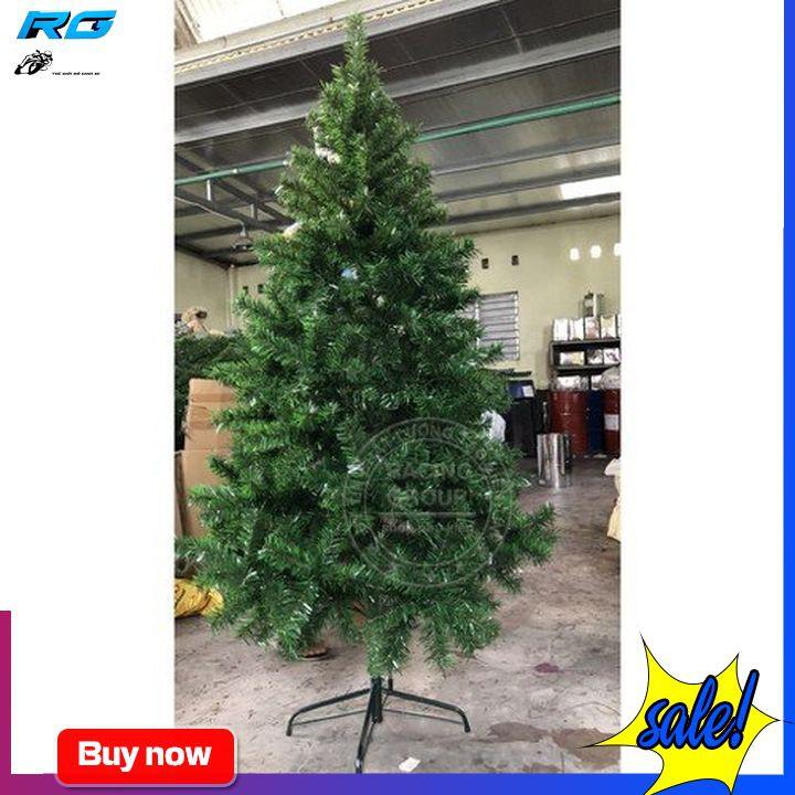 Cây Thông Noel Đầu Tròn 10' Cao 3M Chân Sắt + Tặng 1 Ngôi Sao Đỉnh Và 8 Dây Kim Tuyến