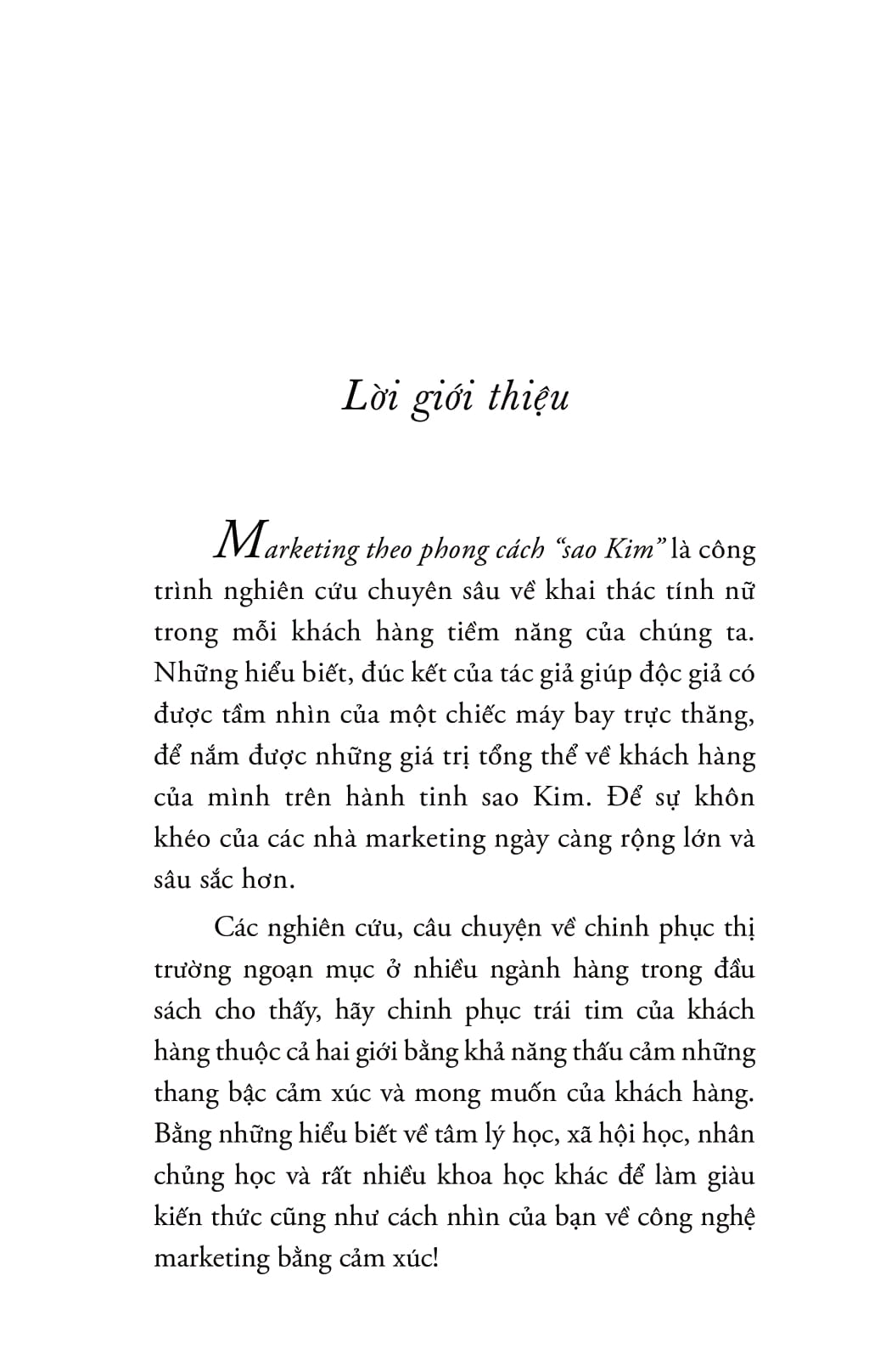 Marketing theo phong cách "sao Kim" - Hemawan Kartajaya