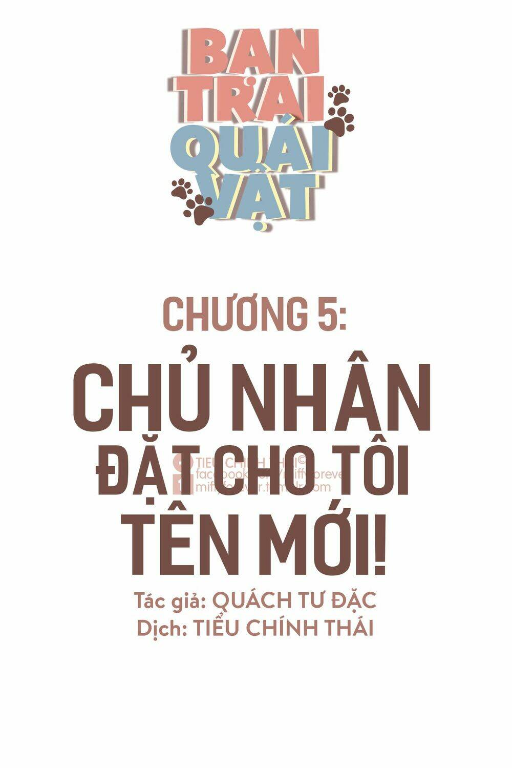 bạn trai quái vật chapter 5 1