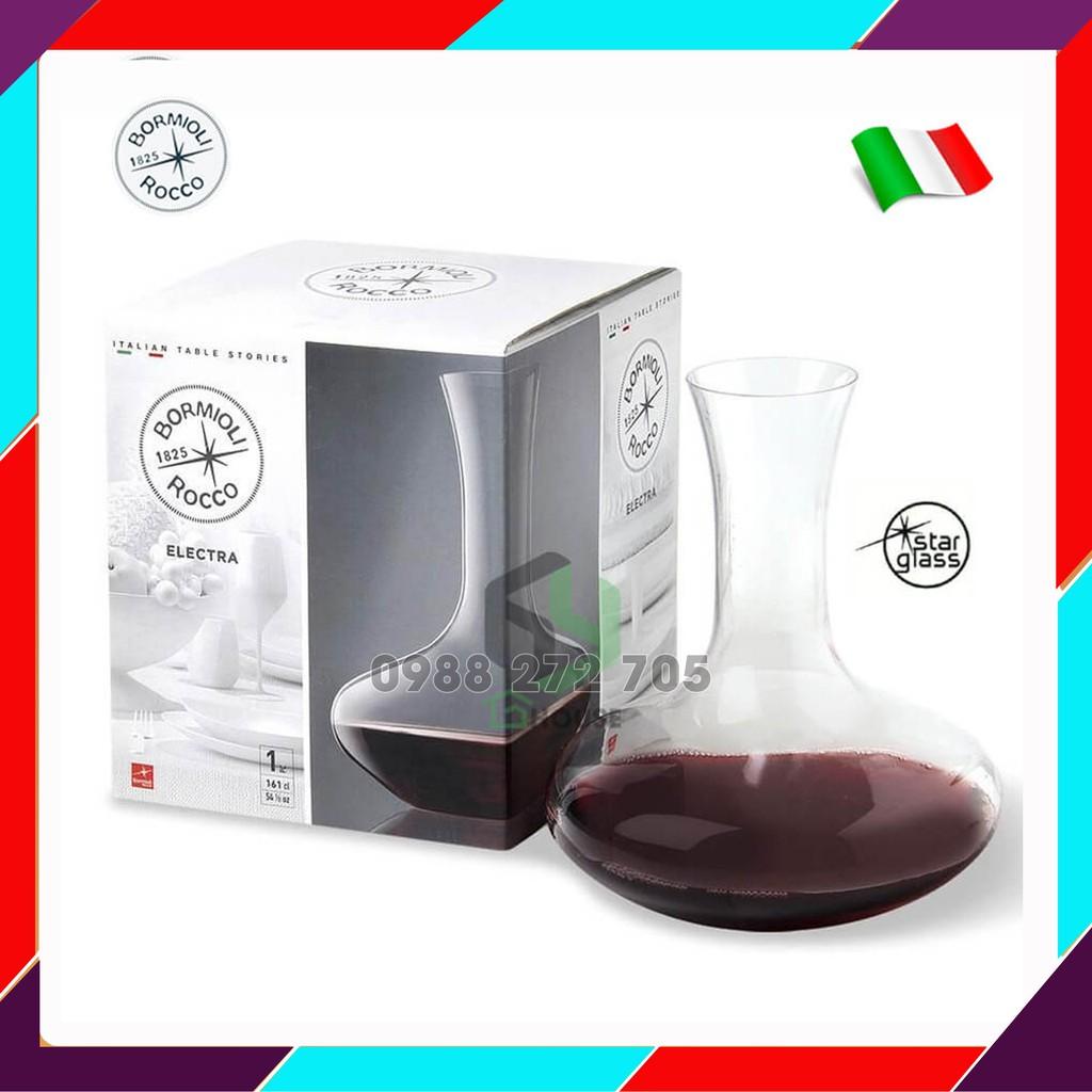 Bình thủy tinh ELECTRA - Bormioli Rocco - 1600ml - decanter - Hàng Chính Hãng