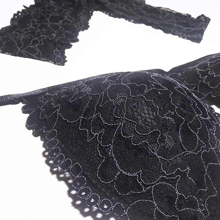 . - Set Bra Thiết Kế Cao Cấp Ren Họa Tiết - Bộ đồ lót Bralette