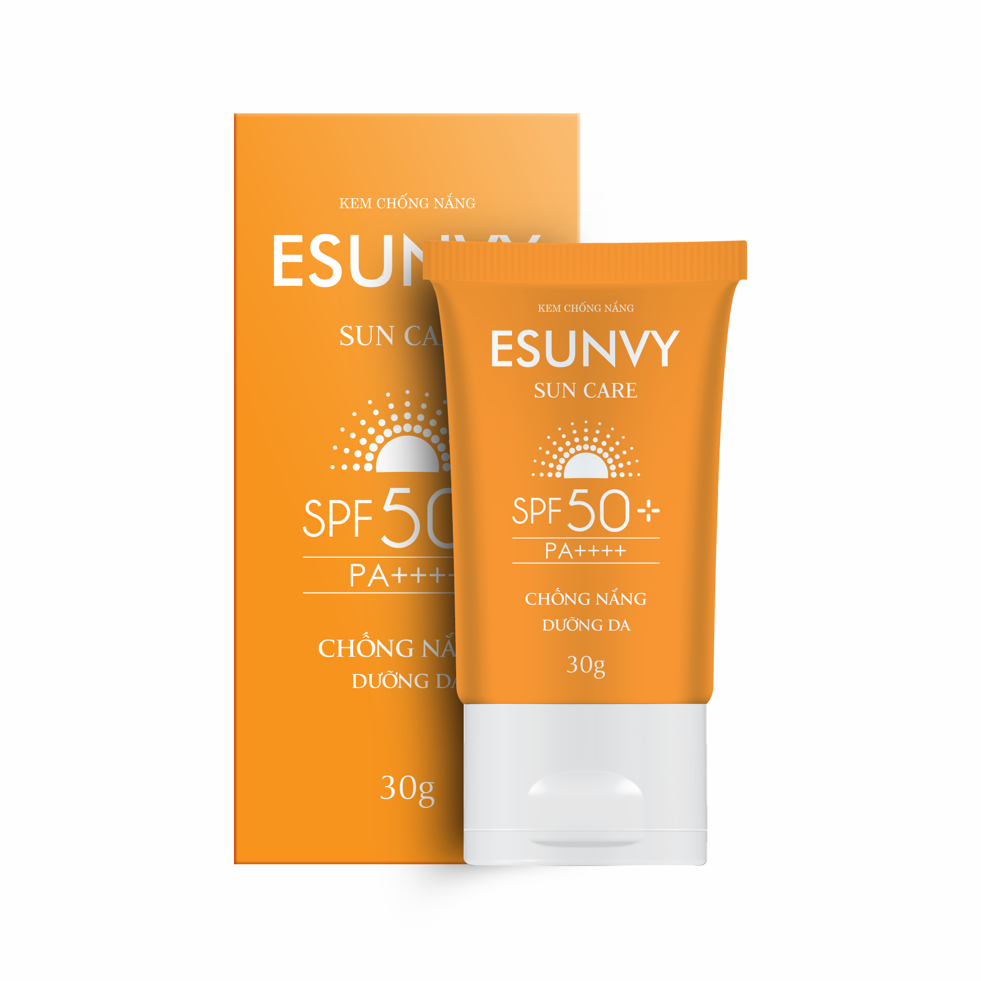 Kem Chống Nắng ESUNVY SUN CARE SPF50+/PA++++ Bảo Vệ Da, Hạn Chế Lão Hóa, Không Thấm Nước Và Bóng Nhờn Tuýp 30g TMP019