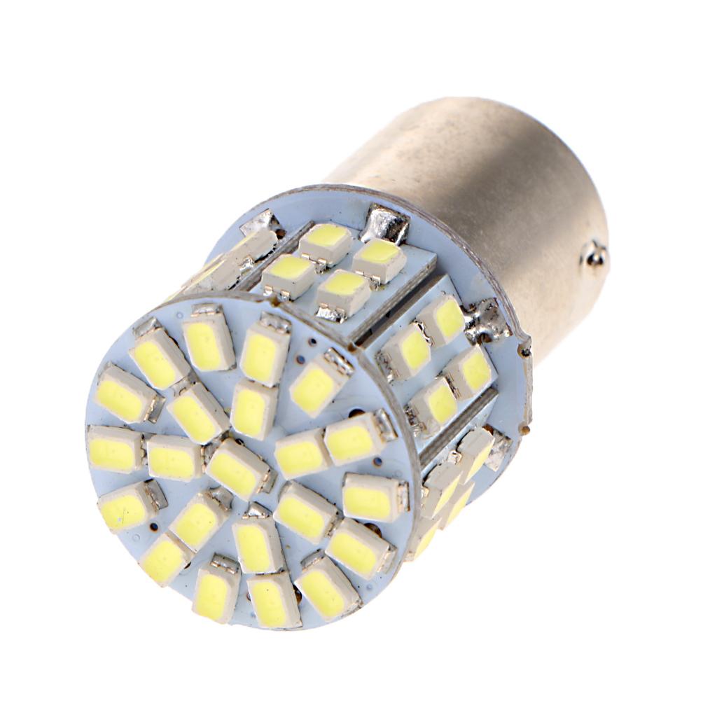 20 Pieces White 1156 Super Bright 50 SMD LED Turn Signal Light Bulb for Car