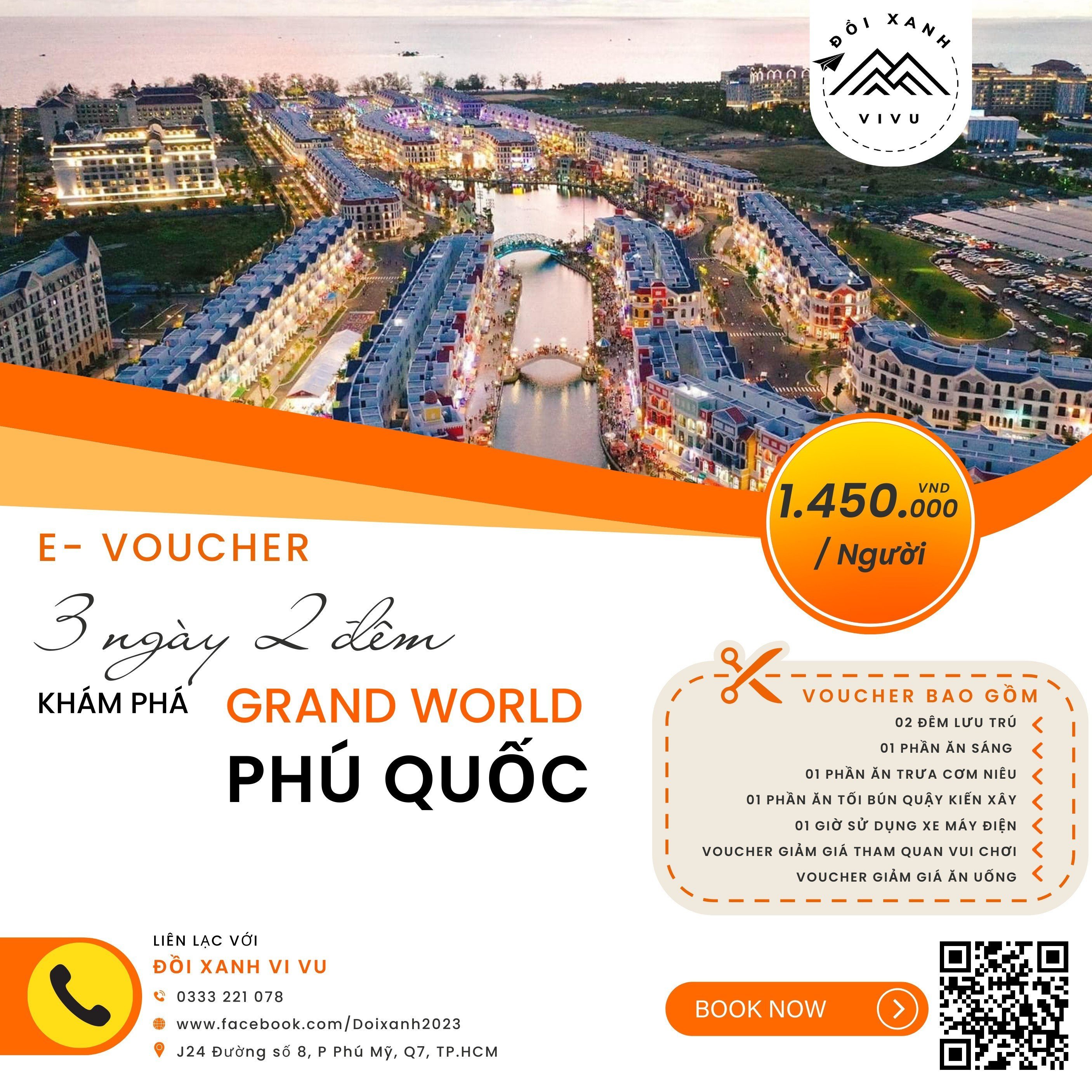Phú Quốc  3 Ngày 2 Đêm khám phá Grand World Phú Quốc - MUA CÀNG NHIỀU GIÁ CÀNG GIẢM