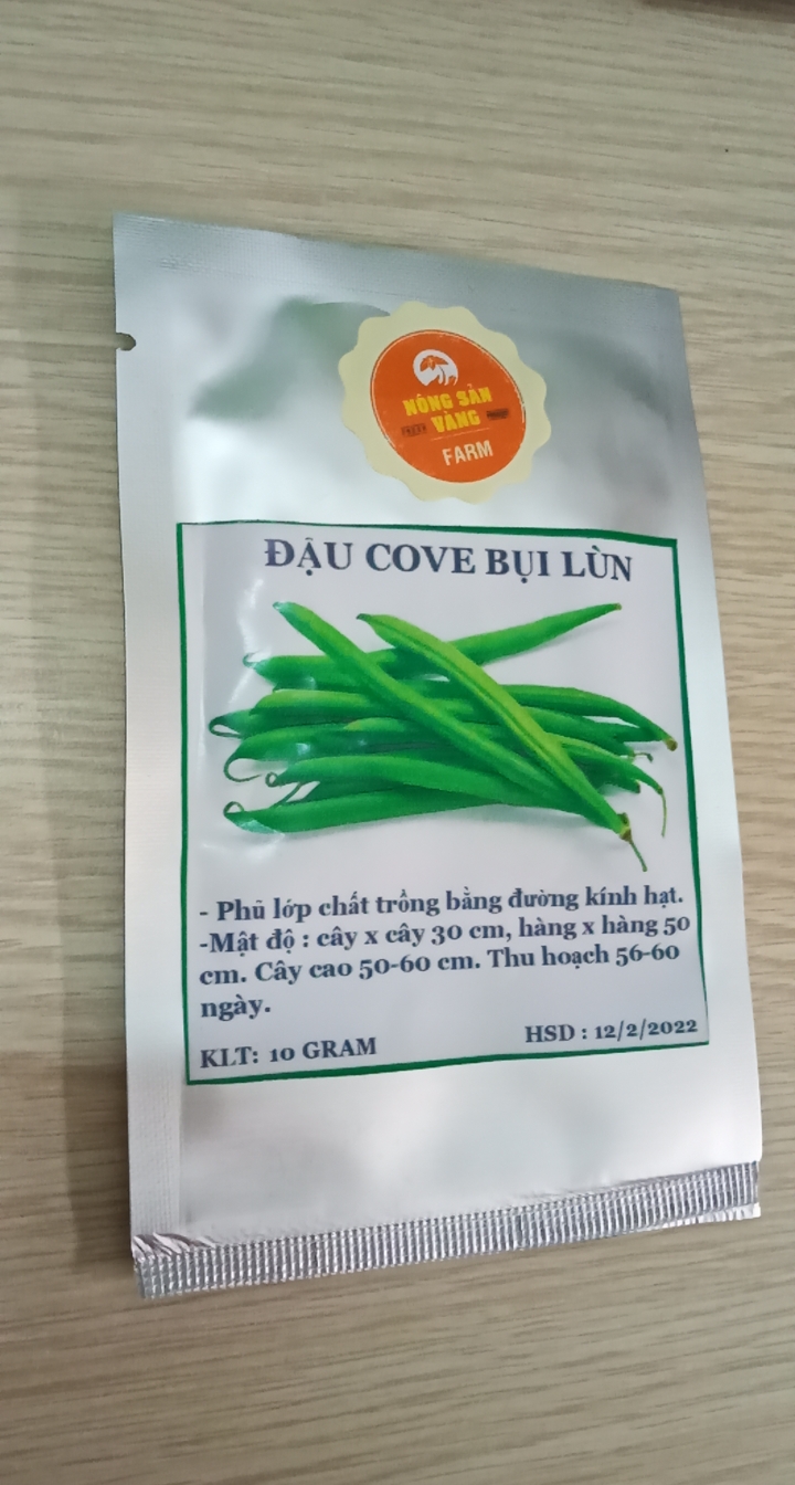 Hạt giống Đậu Cove Bụi Lùn ( Gói 10 Gram ) - Nông Sản Vàng