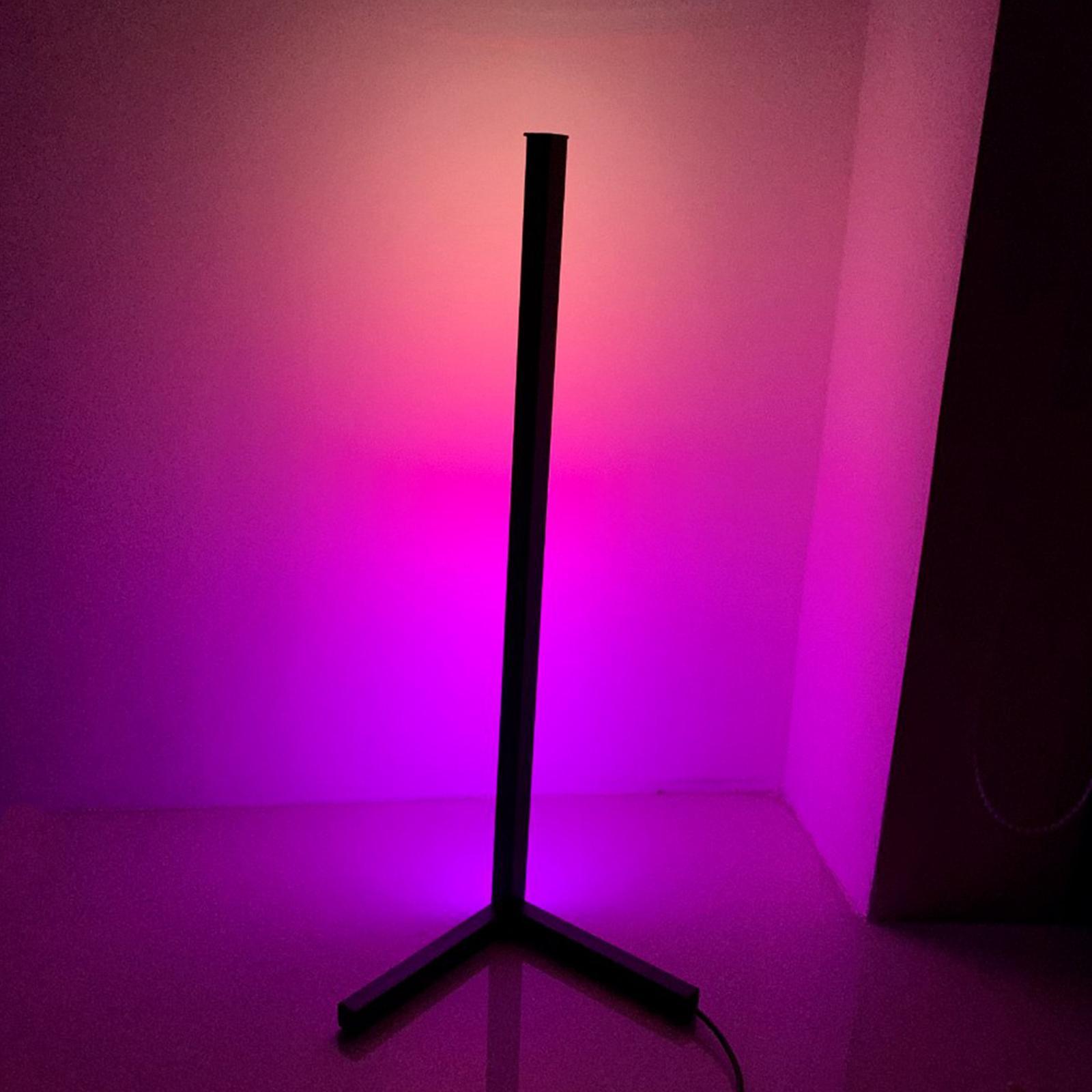 Color Changing RGB Mood Lighting Metal LED Corner Floor Wall Lamp