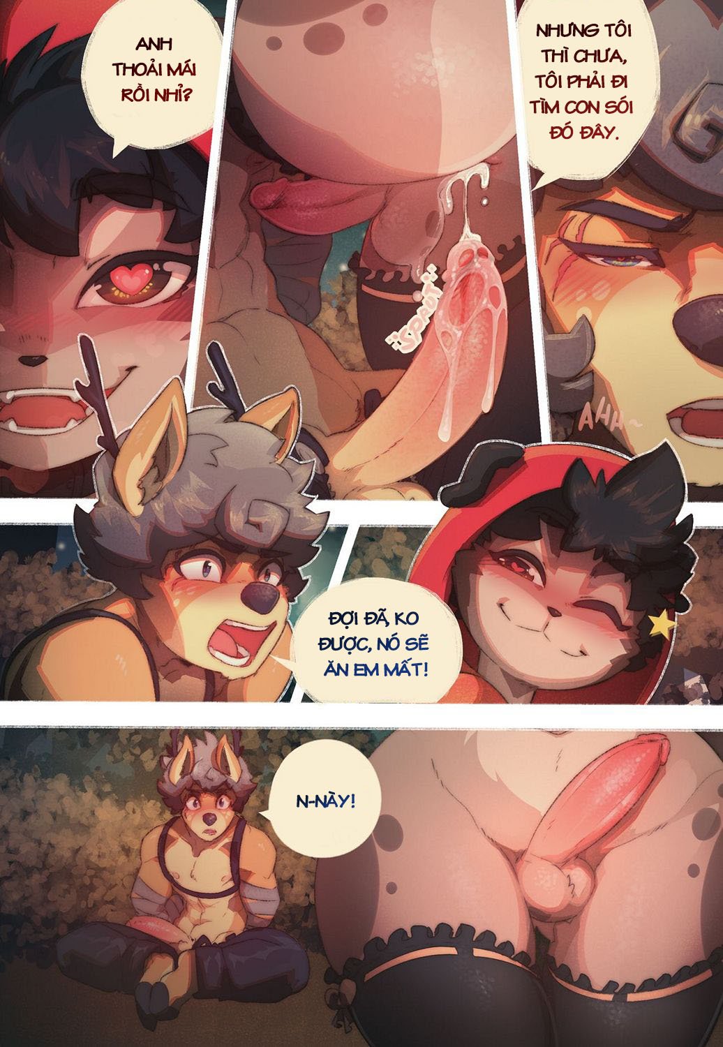 chó sói quàng khăn đỏ One shot 19