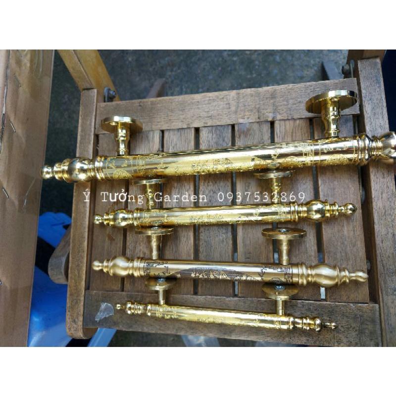 Tay nắm cửa gỗ, tay nắm cửa cổng đồng thau đúc