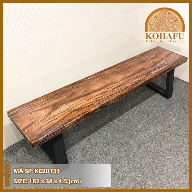 Mặt gỗ me tây nguyên tấm / Băng ghế dài - KC20133-134