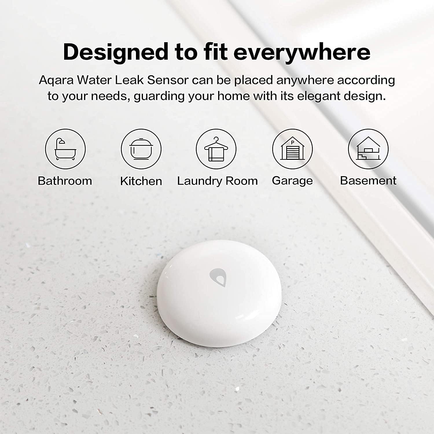 Cảm biến tràn nước Aqara Water Leak Sensor T1 WL-S02D, bản quốc tế, Zigbee 3.0, bản quốc tế, hàng chính hãng