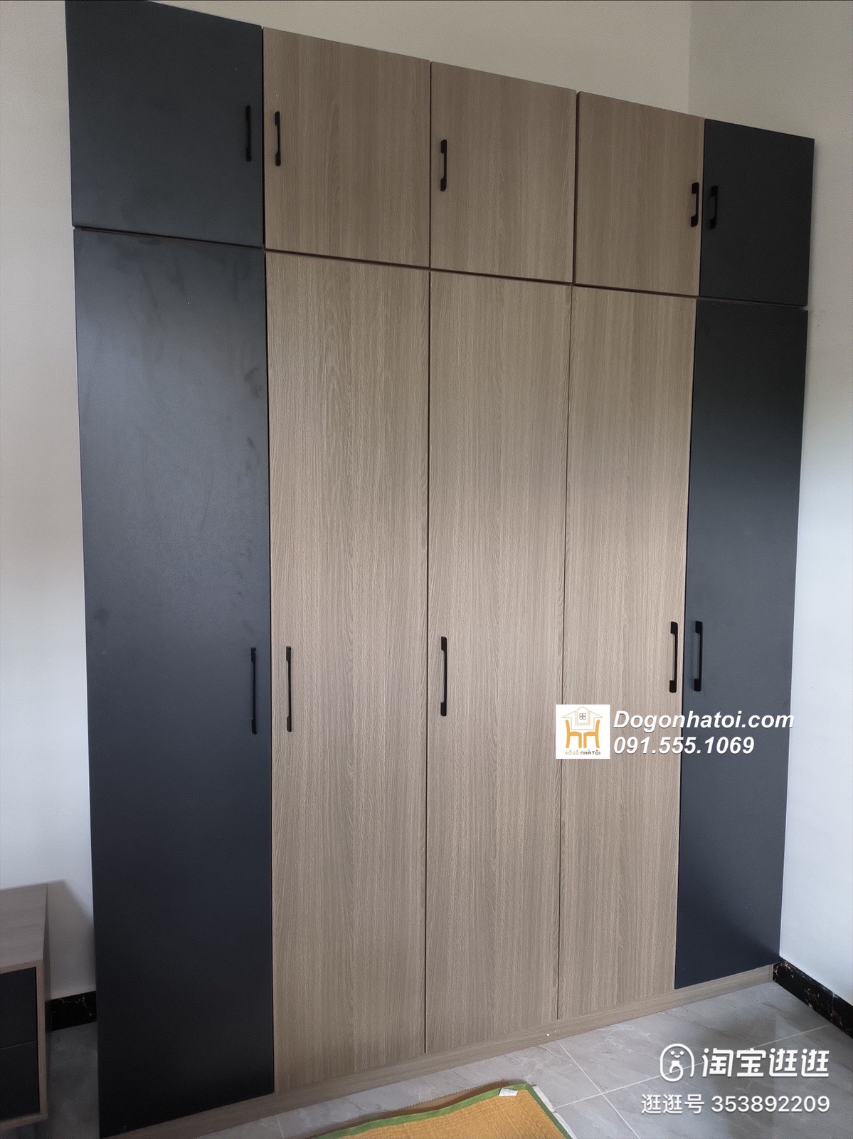 Tủ quần áo gỗ công nghiệp 5 cánh C2m4 x D2m4 - TA250