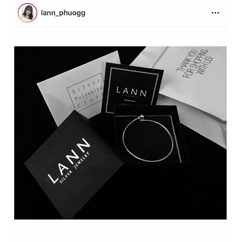 Lắc tay nhành lá đá xen kẽ S925 LANN