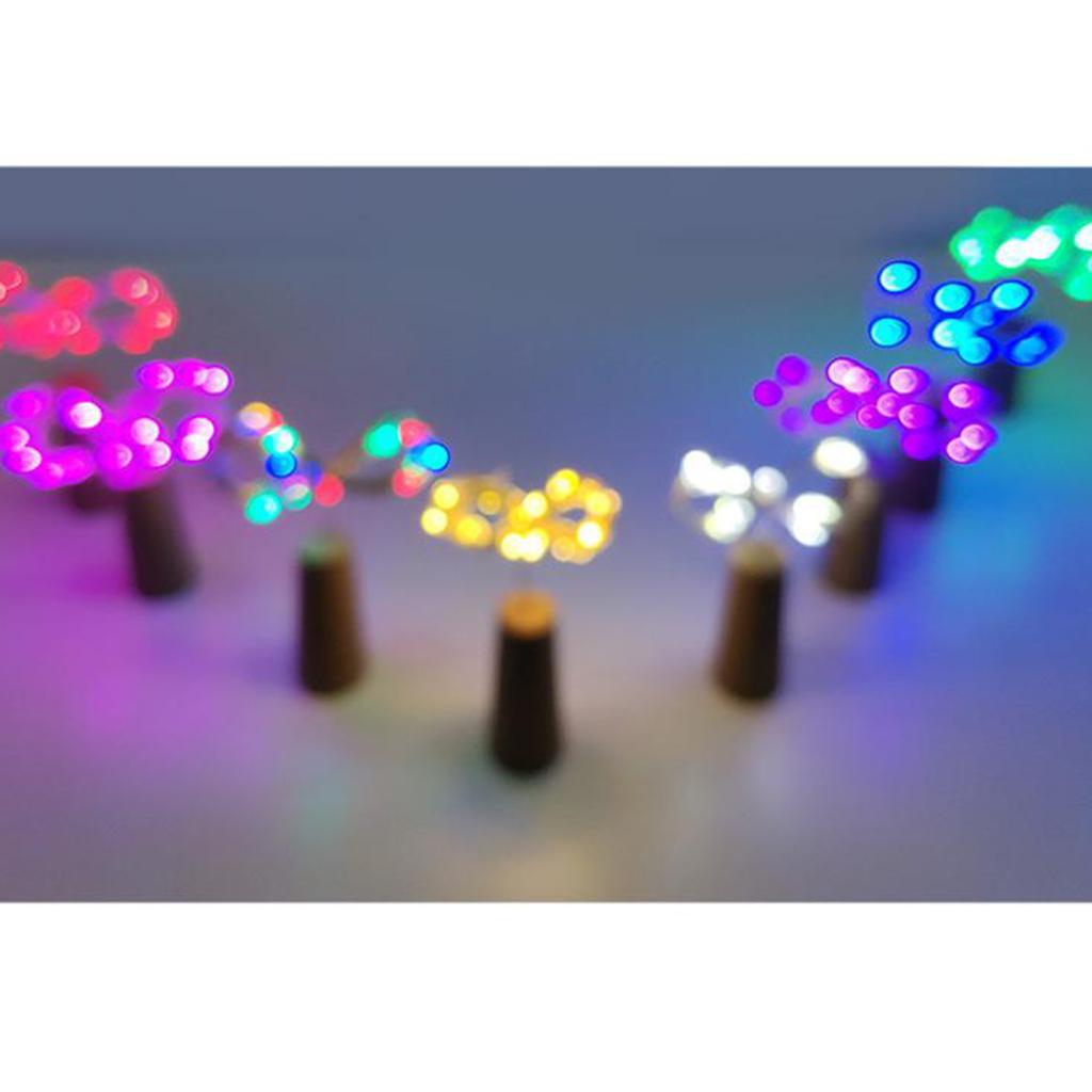 Nút Bần Đậy Chai Rượu Gắn Dây Đèn LED Trang Trí Ấn Tượng