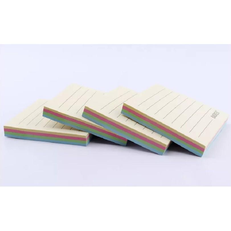 Sticky Note 4 màu pastel có dòng kẻ - 100 tờ Baoke - TZ6006 76x76mm