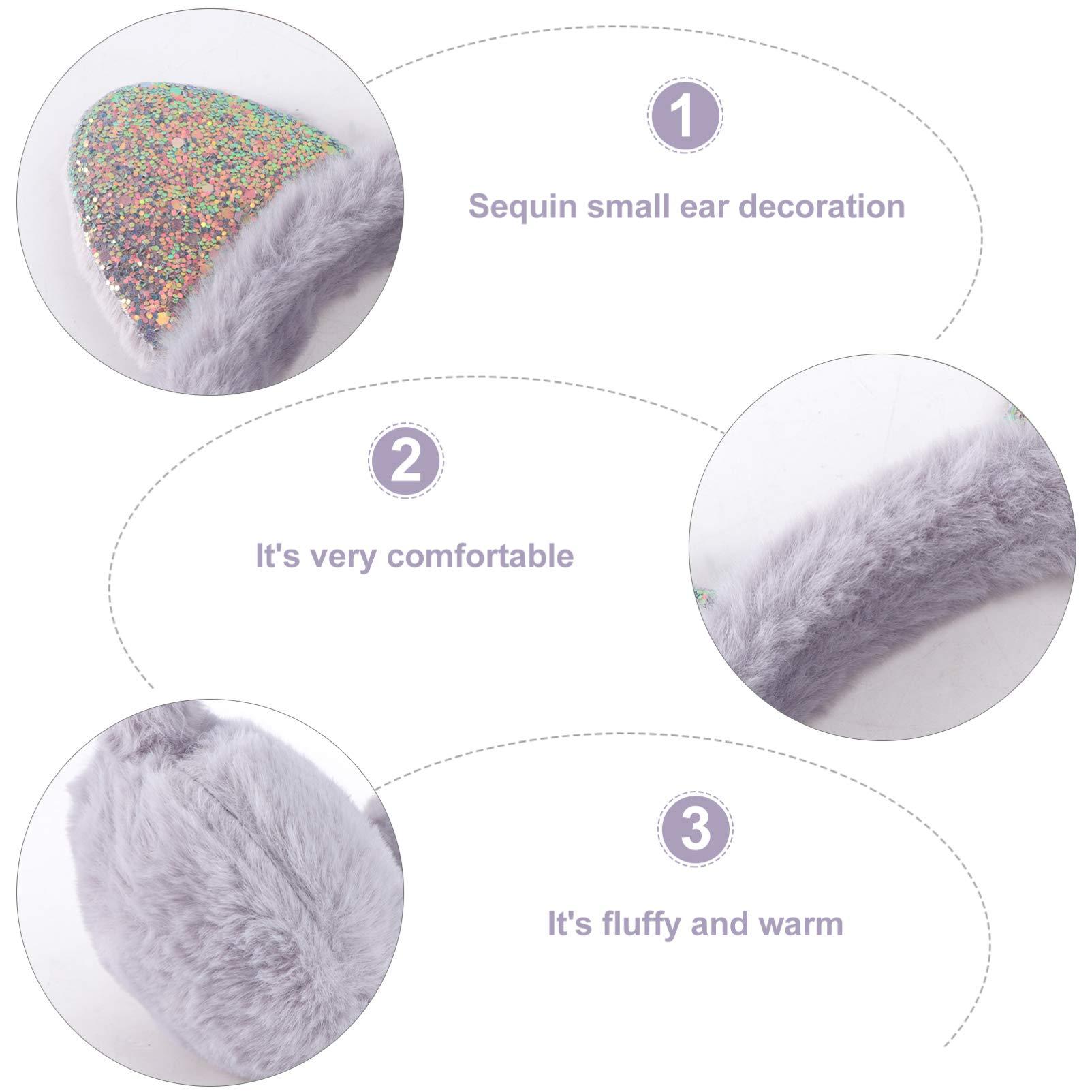 Tai mèo ngọt Thiết kế tai bảo vệ tai mềm hơn tai mùa đông sang trọng