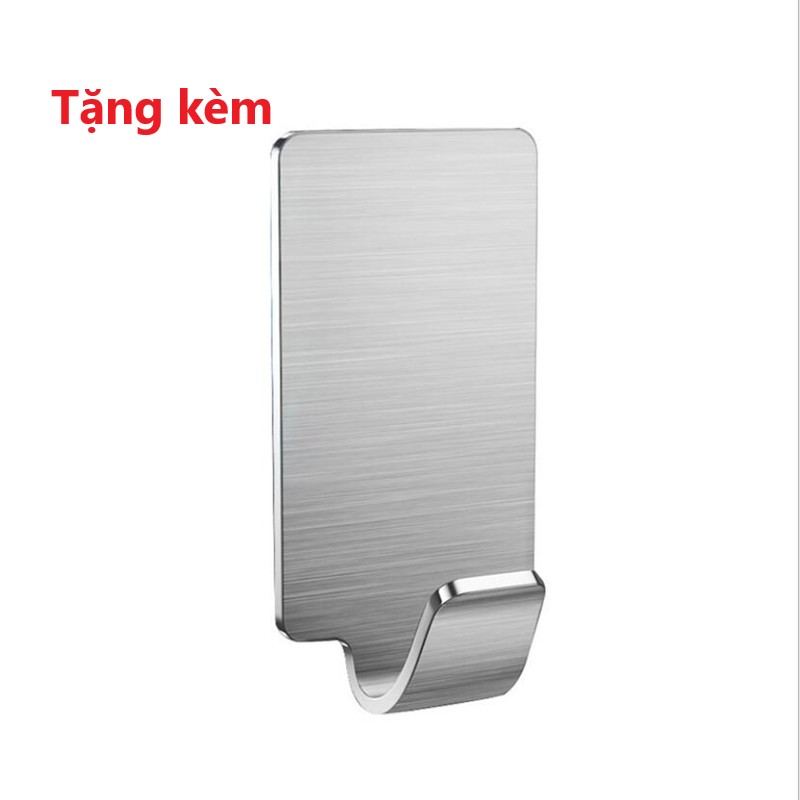 Đế cài, giá đỡ vòi sen - kèm móc treo đồ Inox tiện lợi