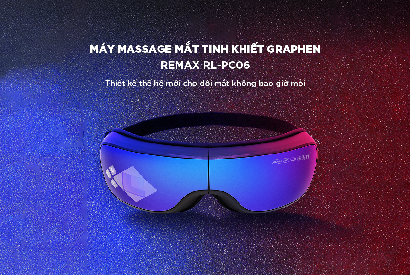 Máy massage mắt thông minh Remax RL-PC06 - Hàng chính hãng