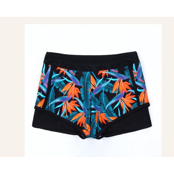 Bikini họa tiết liền cộc tay kín, đồ bơi thể thao nữ ngắn tay Korean SAVVY short sleeve bikini swimsuit,swimwear summer