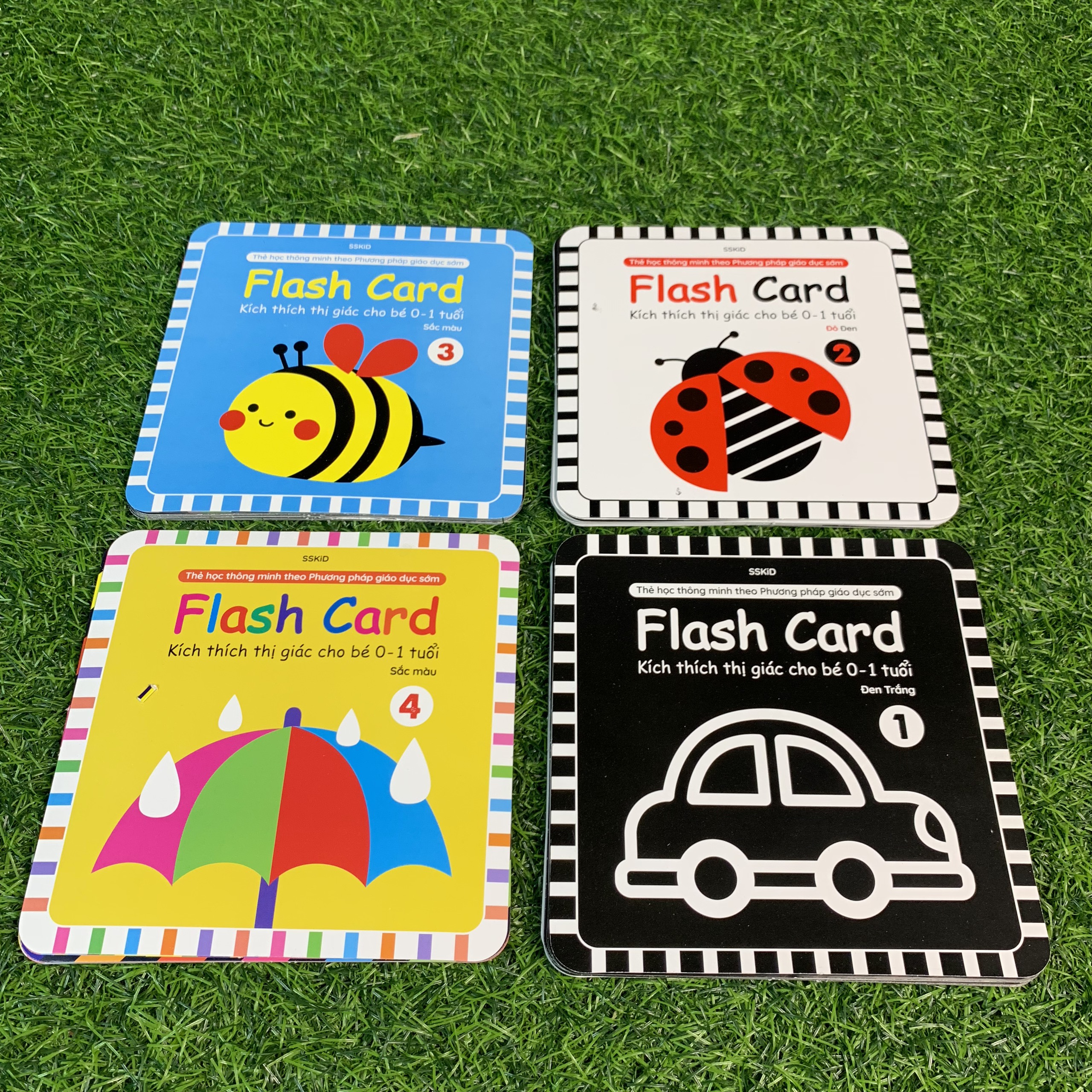 Bộ Thẻ Học Thông Minh Flashcard Kích Thích Thị Giác Cho Bé Từ 0-1 Tuổi Theo Phương Pháp Giáo Dục Sớm Montessori Glen Doman