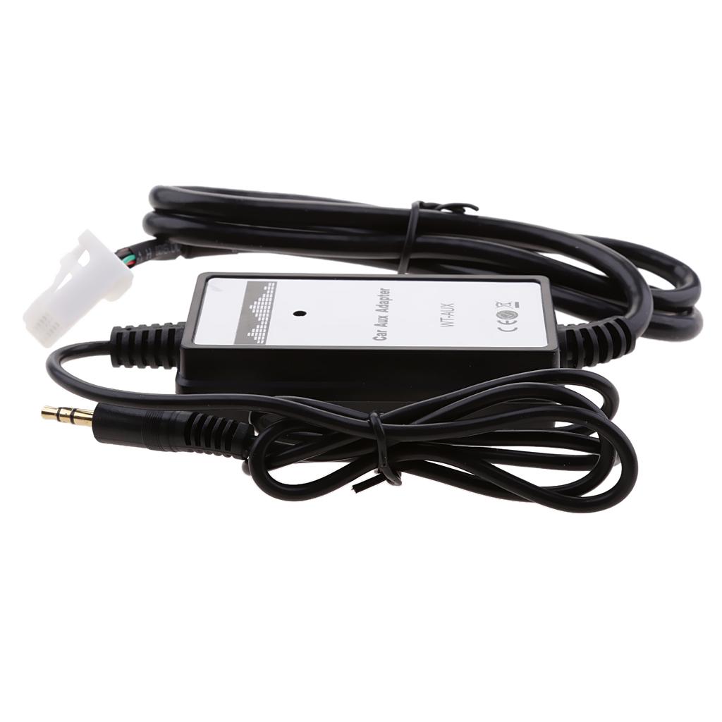 Car Charger MP3 Player Radio Interface AUX in 6+6Pin Adapter For