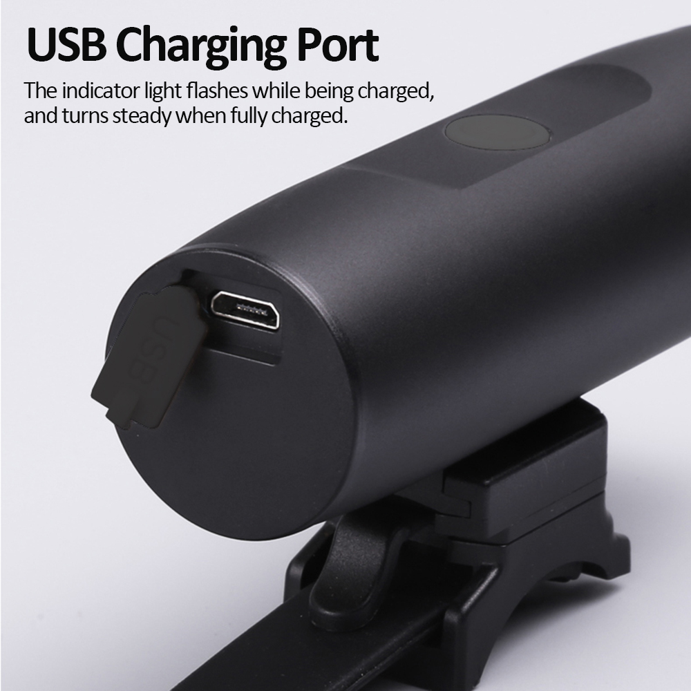 Đèn pin siêu sáng không thấm nước đèn Xe đạp phía trước Đèn pin có thể sạc lại