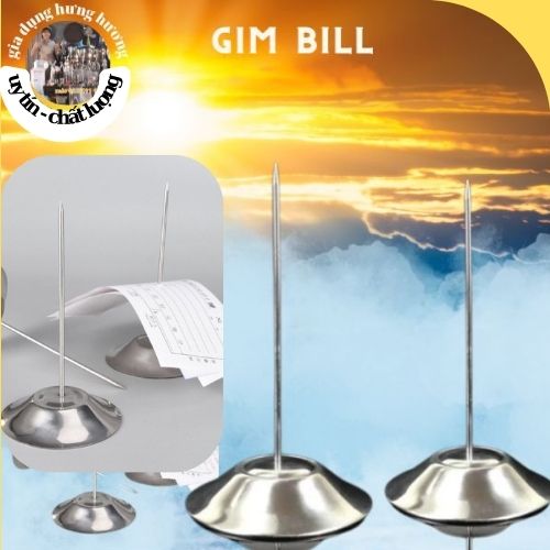 Cây ghim bill giấy hóa đơn, Cây cắm inox xiên hóa đơn inox