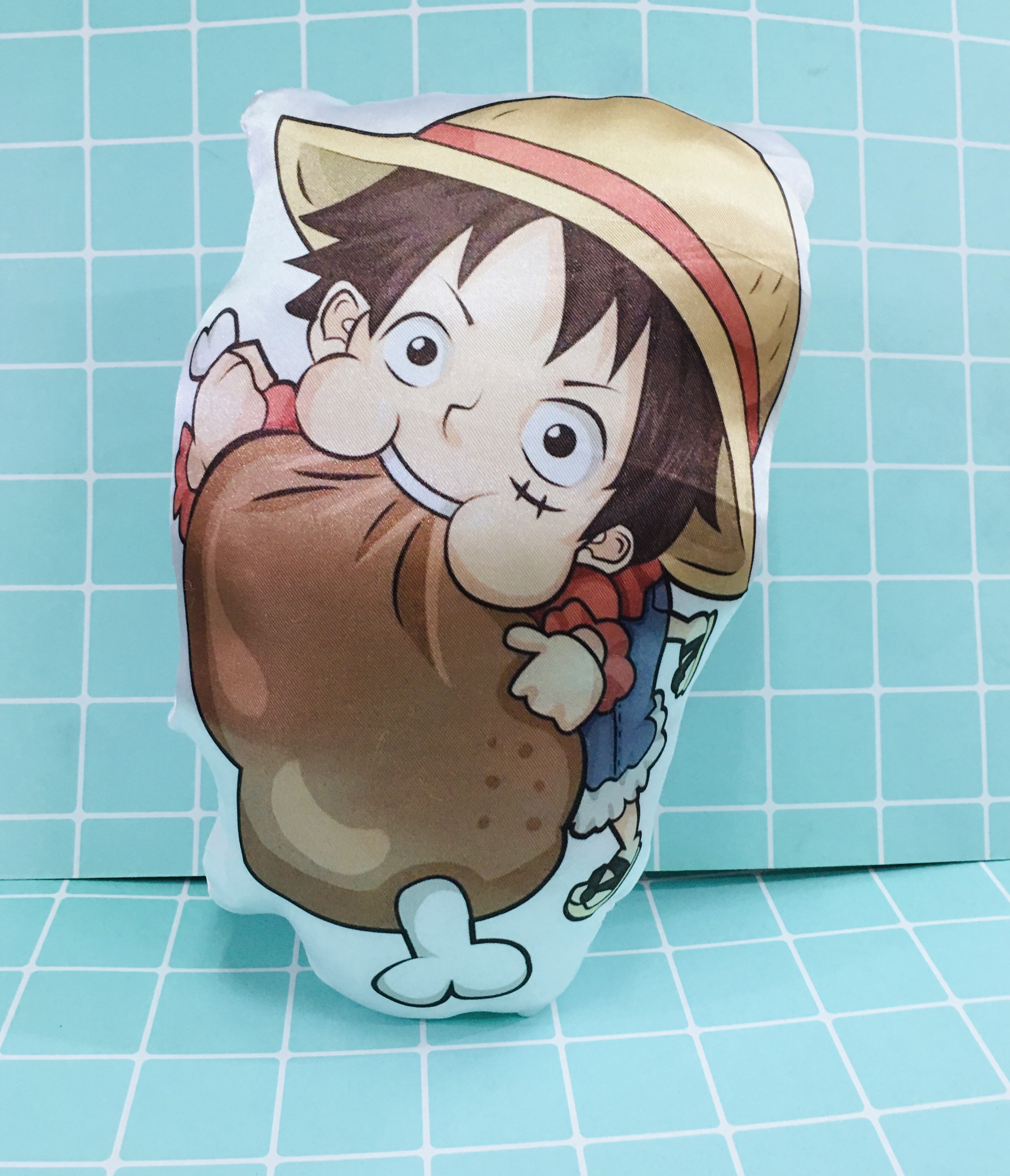 Gấu bông in hình 2 mặt One Piece  Luffy Anime Manga