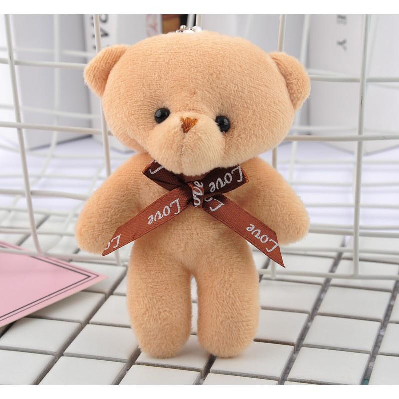 Gấu bông mini móc khoá gấu bông cao 12cm xinh xắn đáng yêu LOLI 88 - GB012