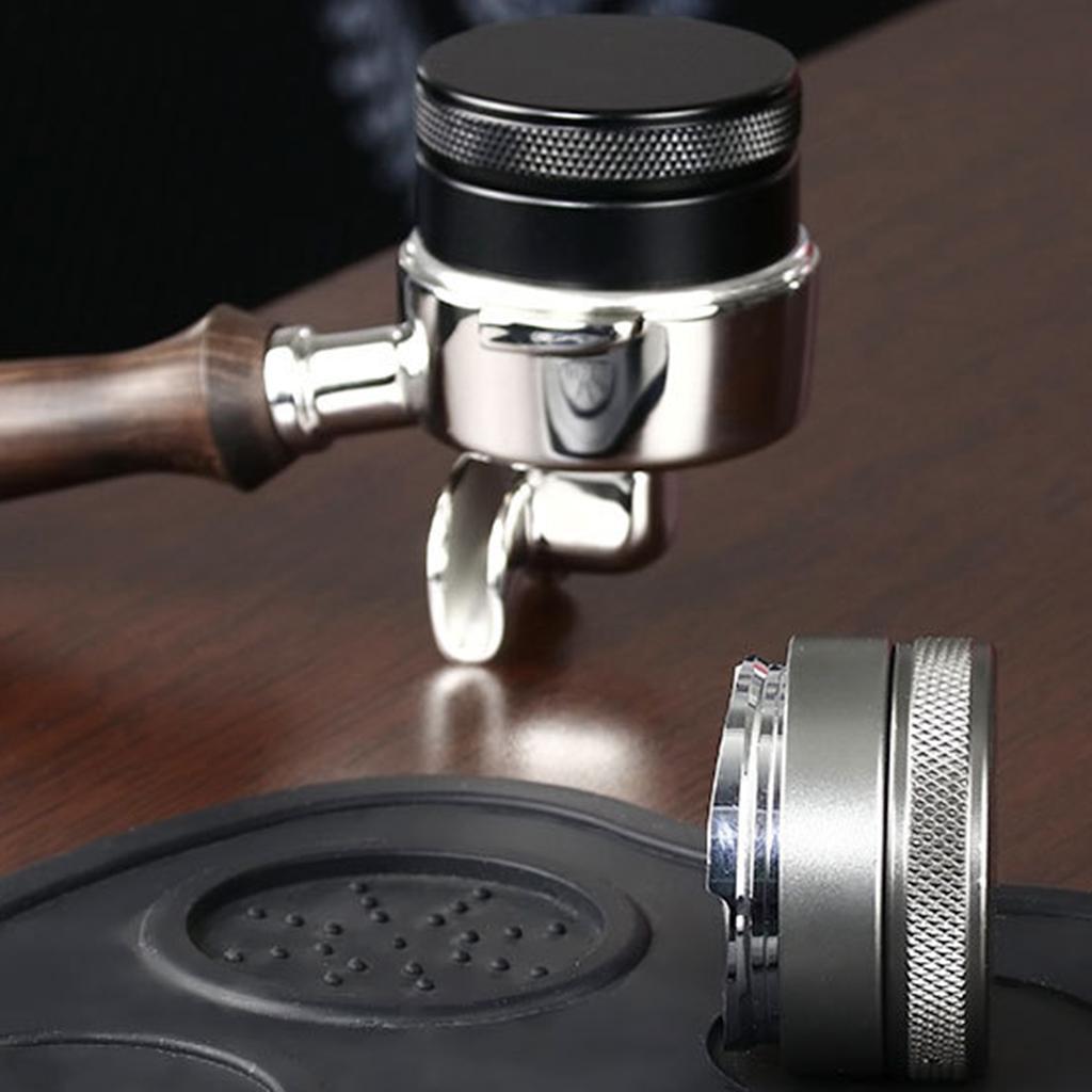 Zinc Alloy Professional Coffee Distributor Leveler Tool Powder Distributor Loosely Distributed Avoid Agglomeration Espresso Distribution Hand Tampers